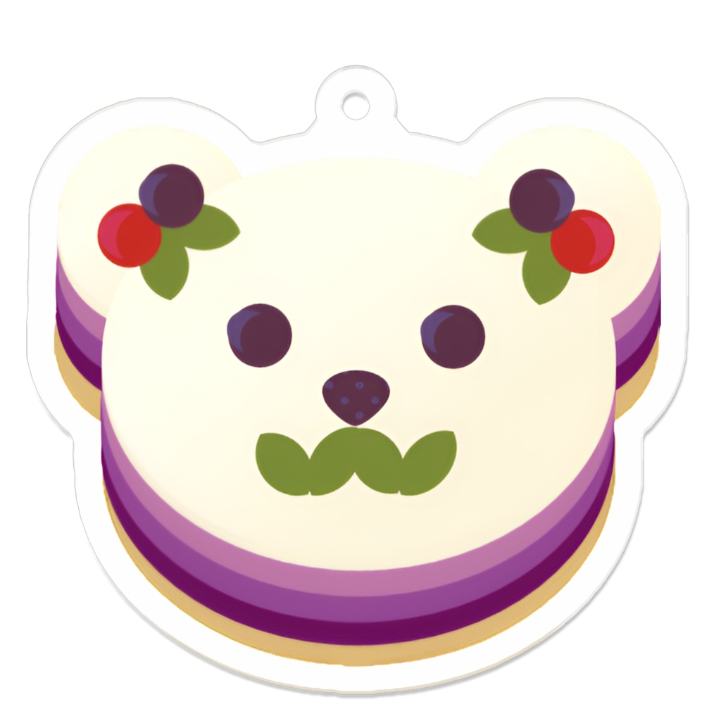 くまさんのレアチーズケーキ ブルーベリーverその2