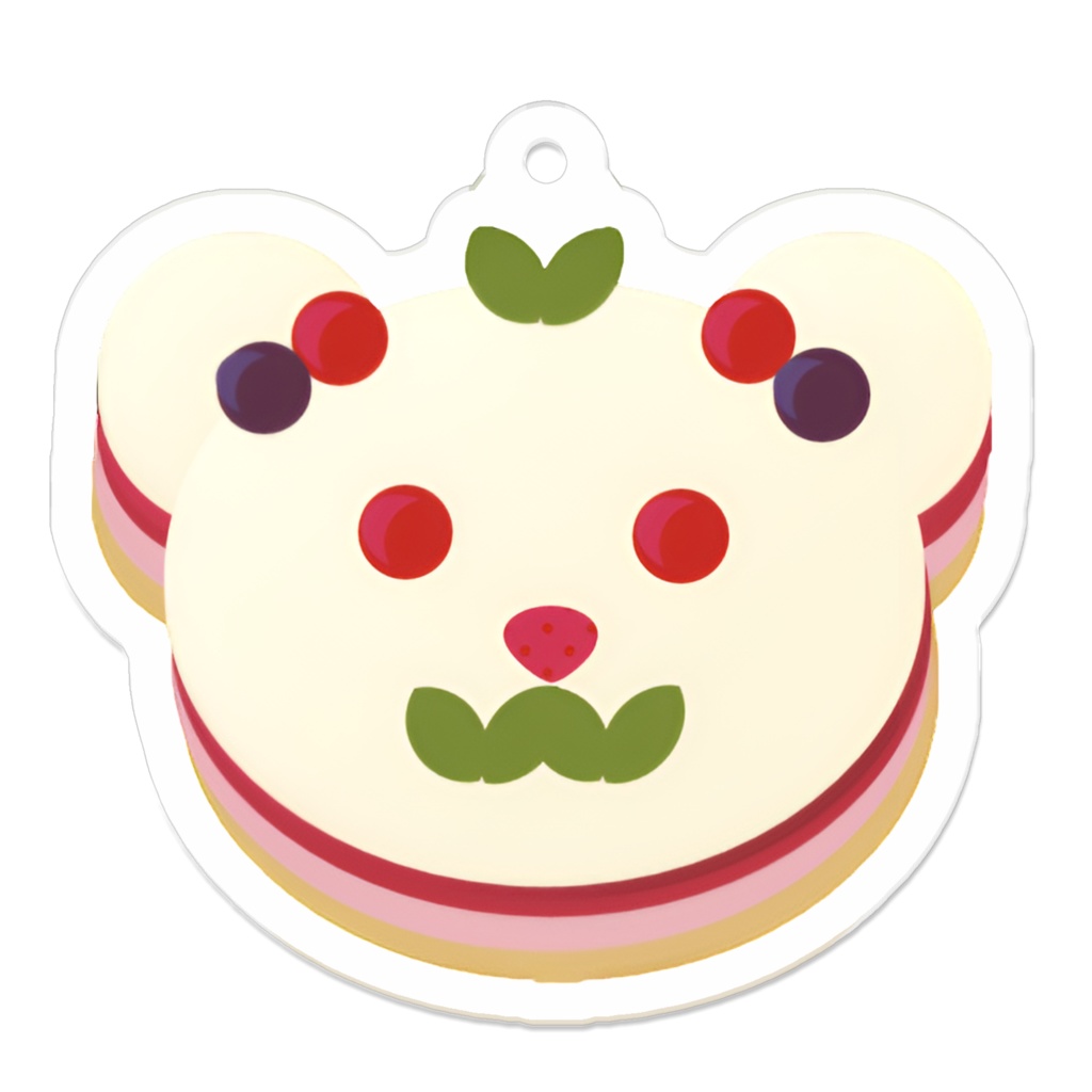 くまさんのレアチーズケーキ　ラズベリーver その２