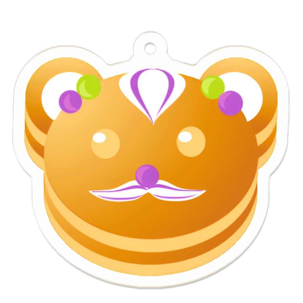 くまさんのパンケーキ　ぶどうver