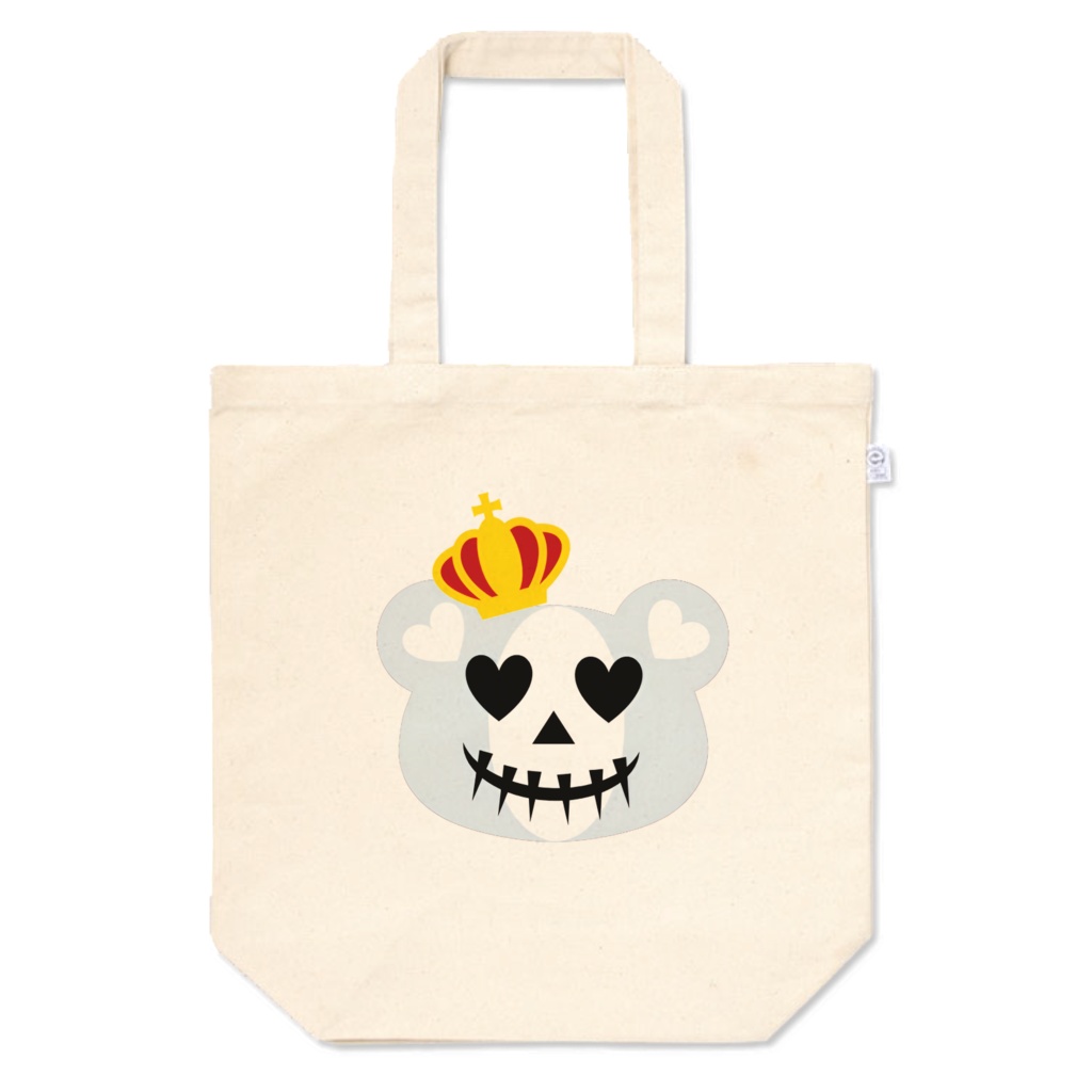 スカルベア　パステルブルーver　トートバッグ