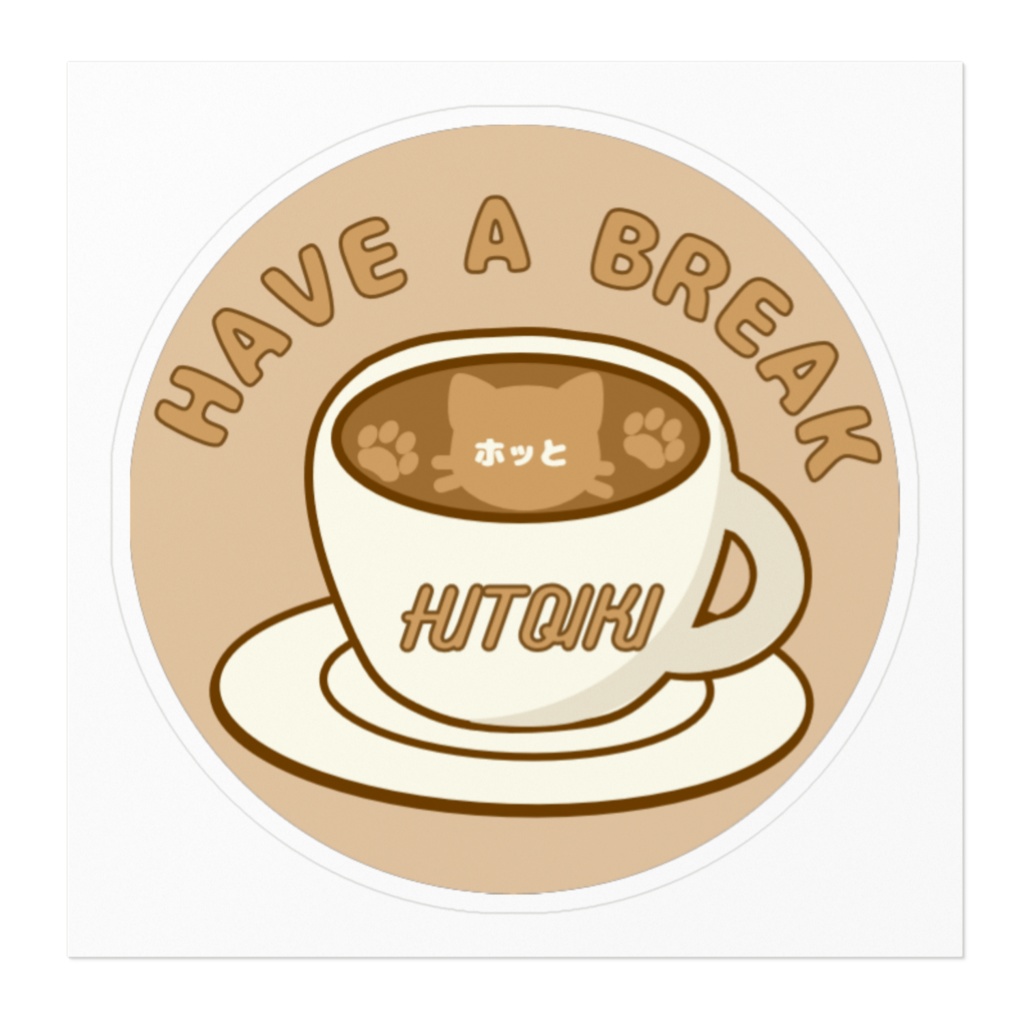 HITOIKI ミルクティーver ステッカー