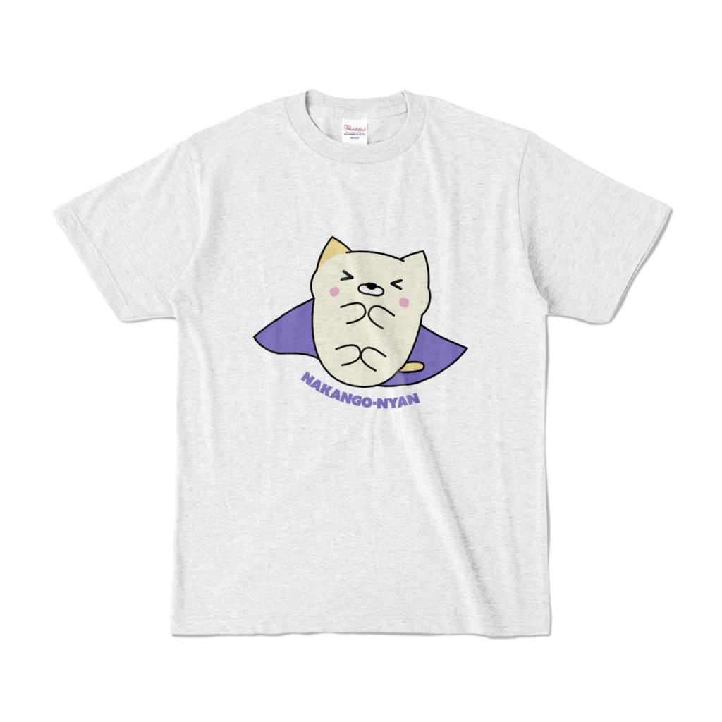 Tシャツ[白][D/>ω<]なかんごーニャン