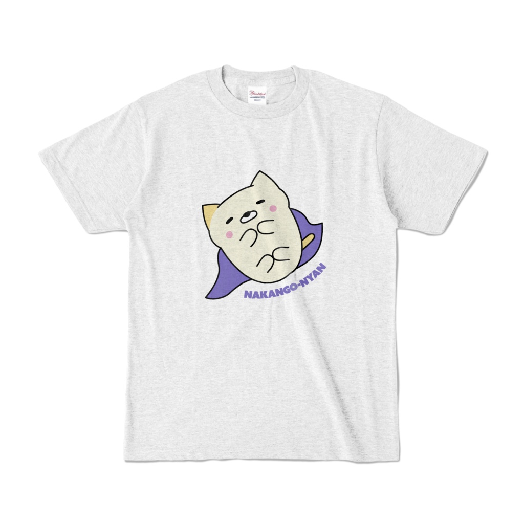 Tシャツ[白][C/-ω-]なかんごーニャン