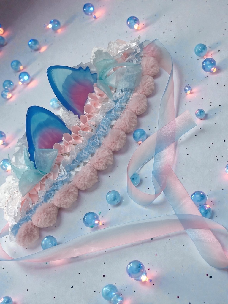 こんぺいとう猫のヘッドドレス