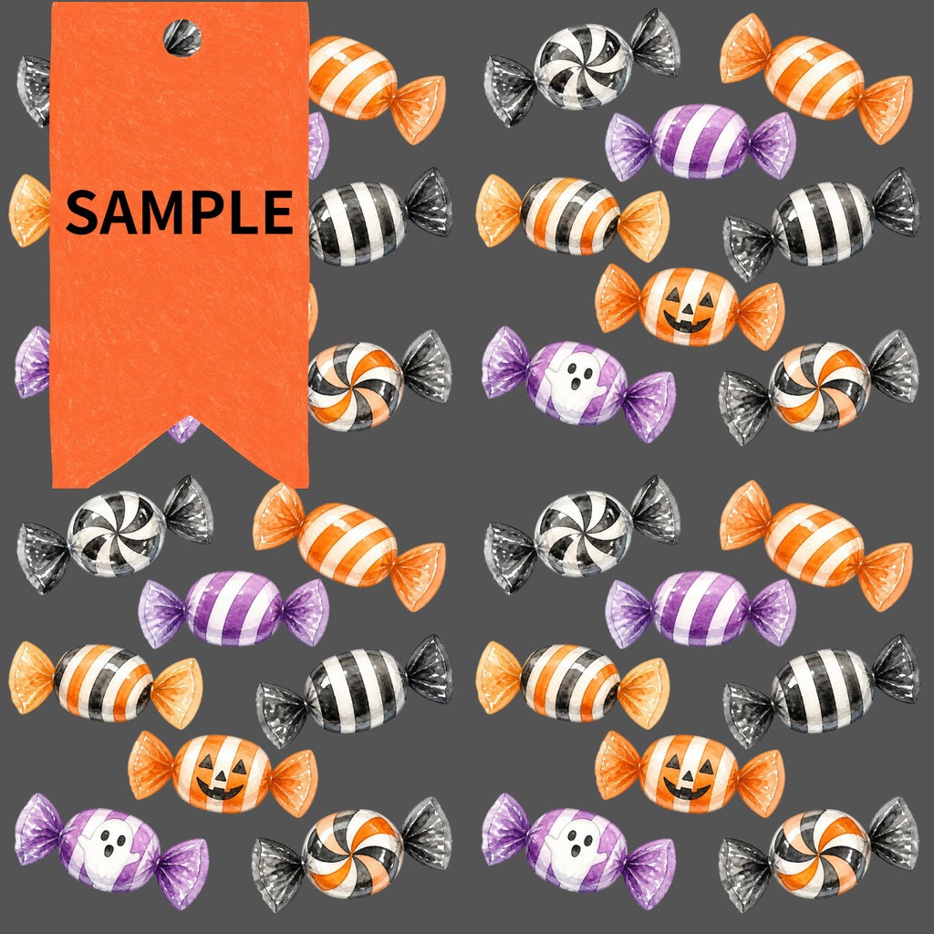 ハロウィンのデジタルペーパーセット(シームレスパターン全10種)