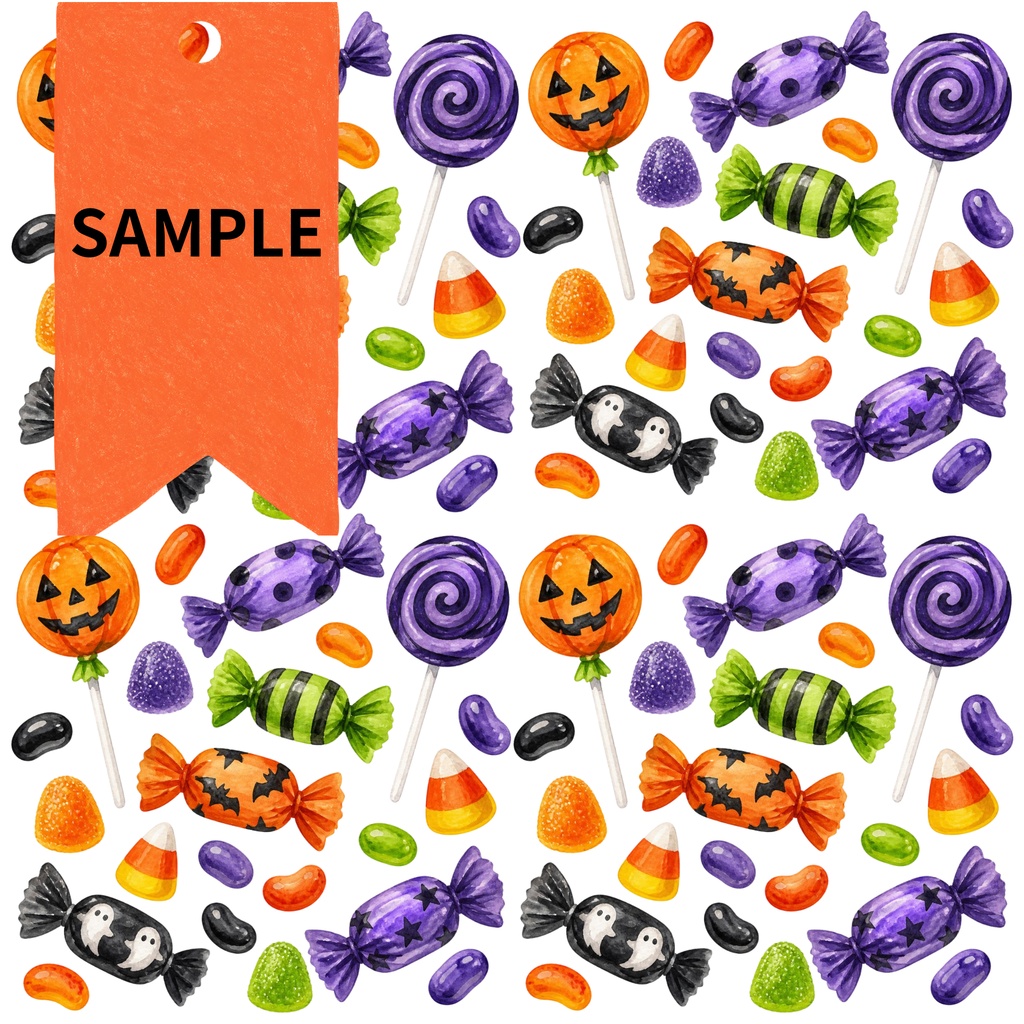 ハロウィンのデジタルペーパーセット(シームレスパターン全10種)