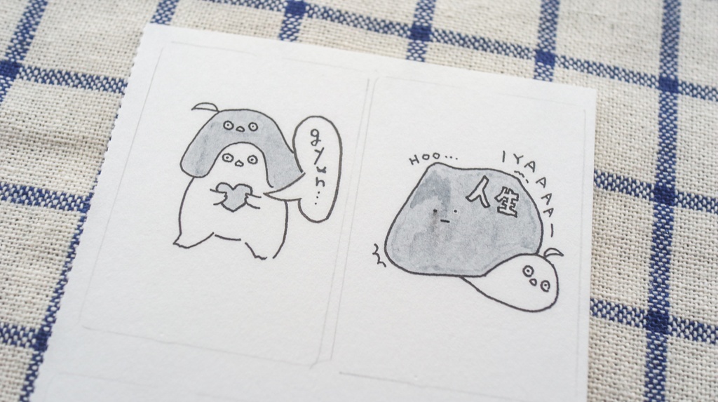 ミニ原画キーホルダー