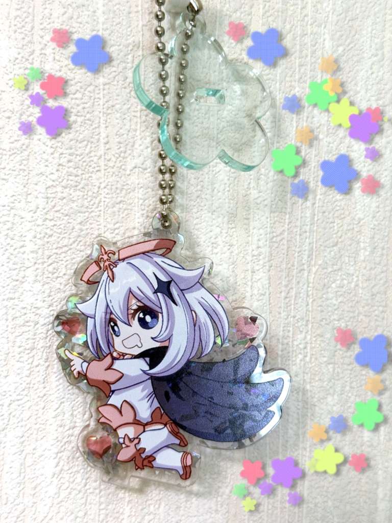 一緒にお出かけ!くいしんぼパイモンアクリルキーホルダー