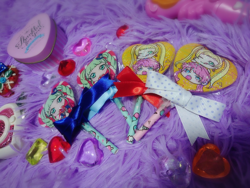 ハート缶バッジ 藤堂ユリカ ハニーキャット Mentaimayomayo Booth