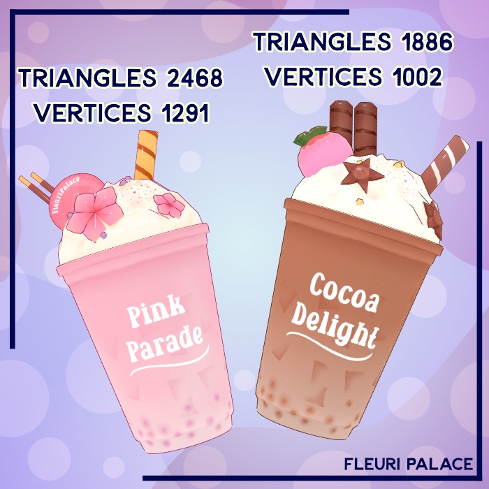 Chocolate and Strawberry boba tea | タピオカミルクティー