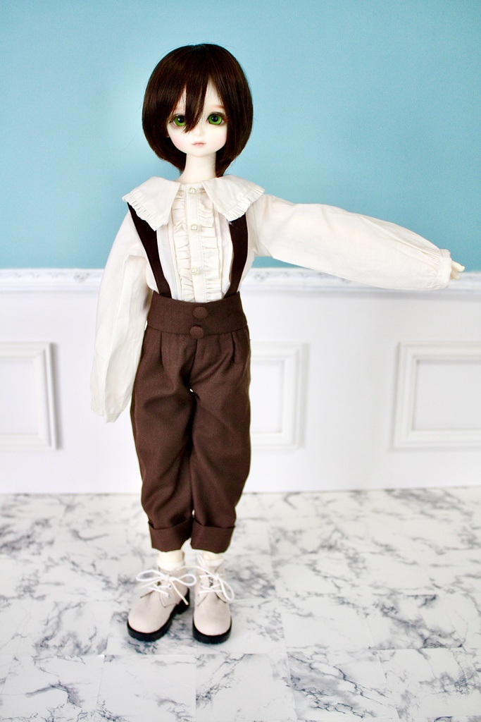 ビッグカラーフリルブラウス【LUTS MDF/KDF45 BOY】