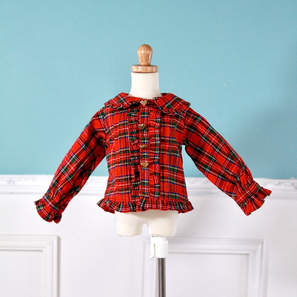 Romantic tartan Emilyブラウス