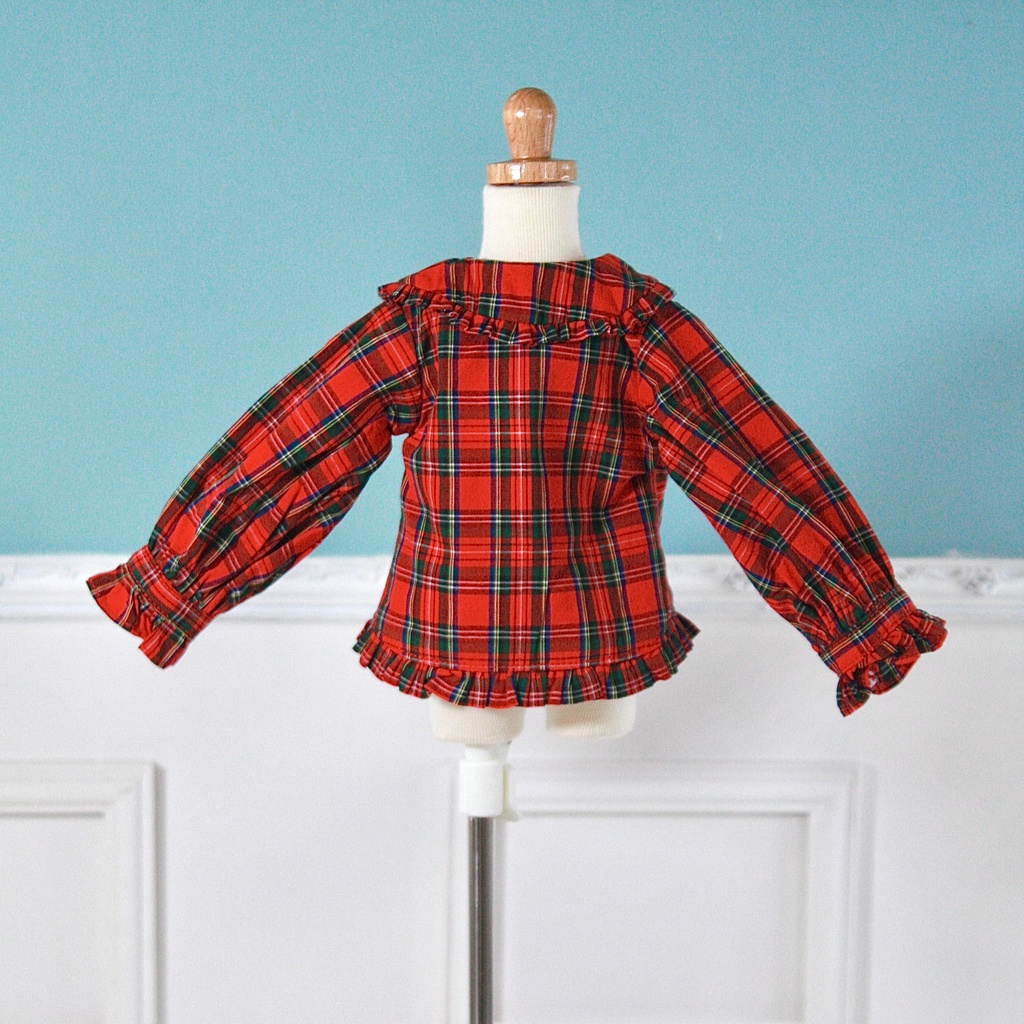 Romantic tartan Emilyブラウス