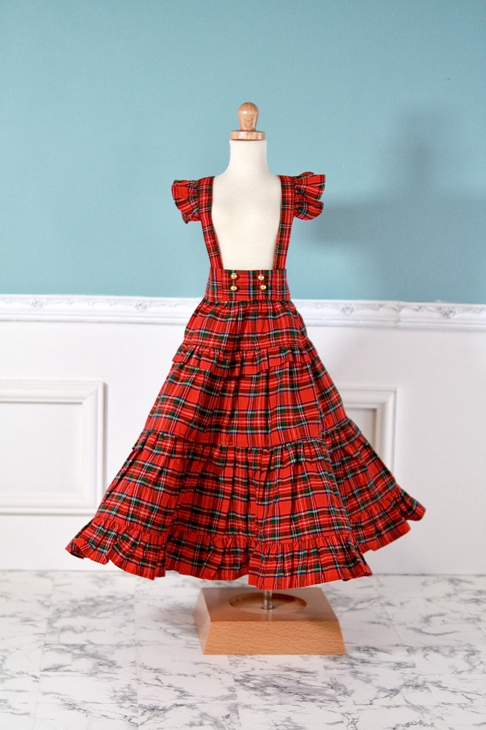 Romantic Tartan バックリボンフリルスカート