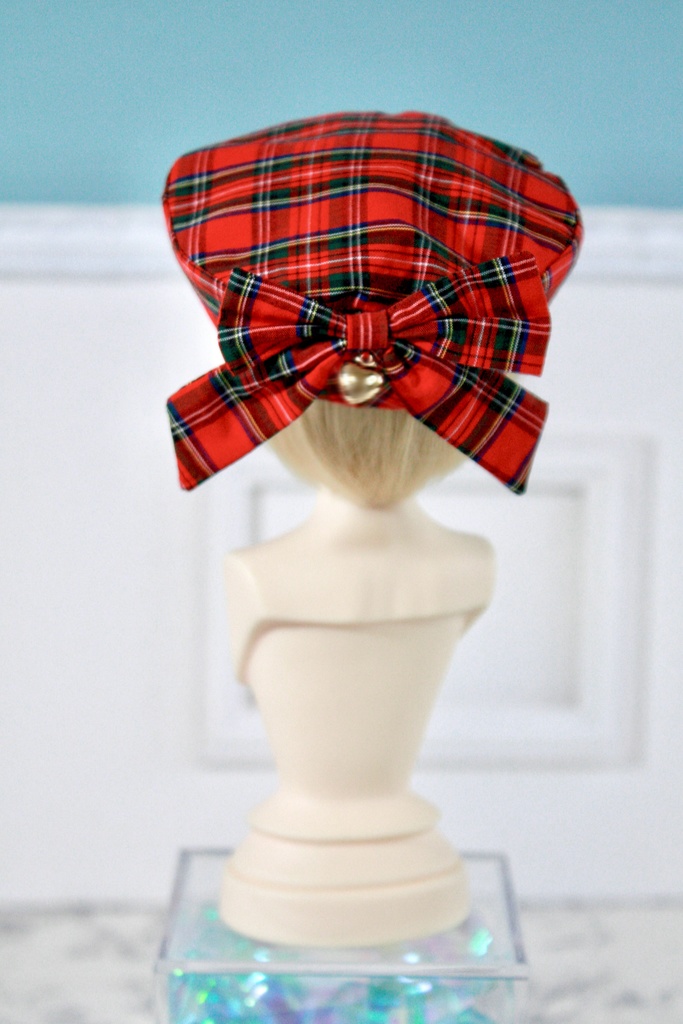 Romantic Tartan ベレー帽 / リボンカチューシャ