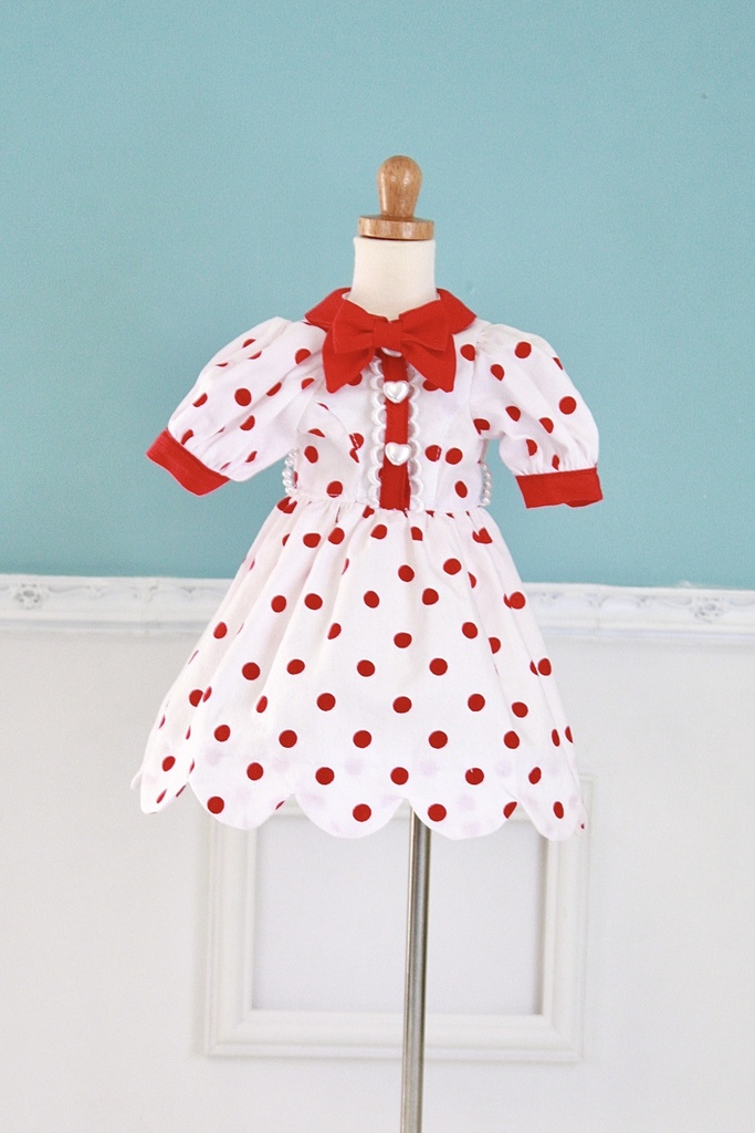 Poppin’ Dotスカラップワンピースセット