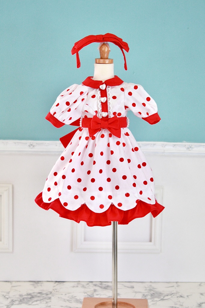 Poppin’ Dotスカラップワンピースセット