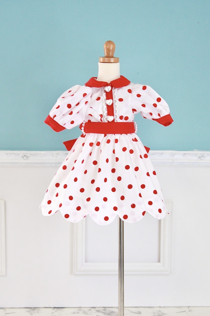 Poppin’ Dotスカラップワンピースセット