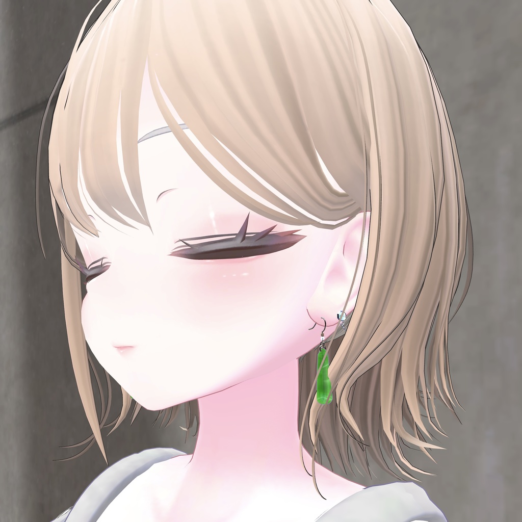 【VRChat想定】Nopoフックピアス