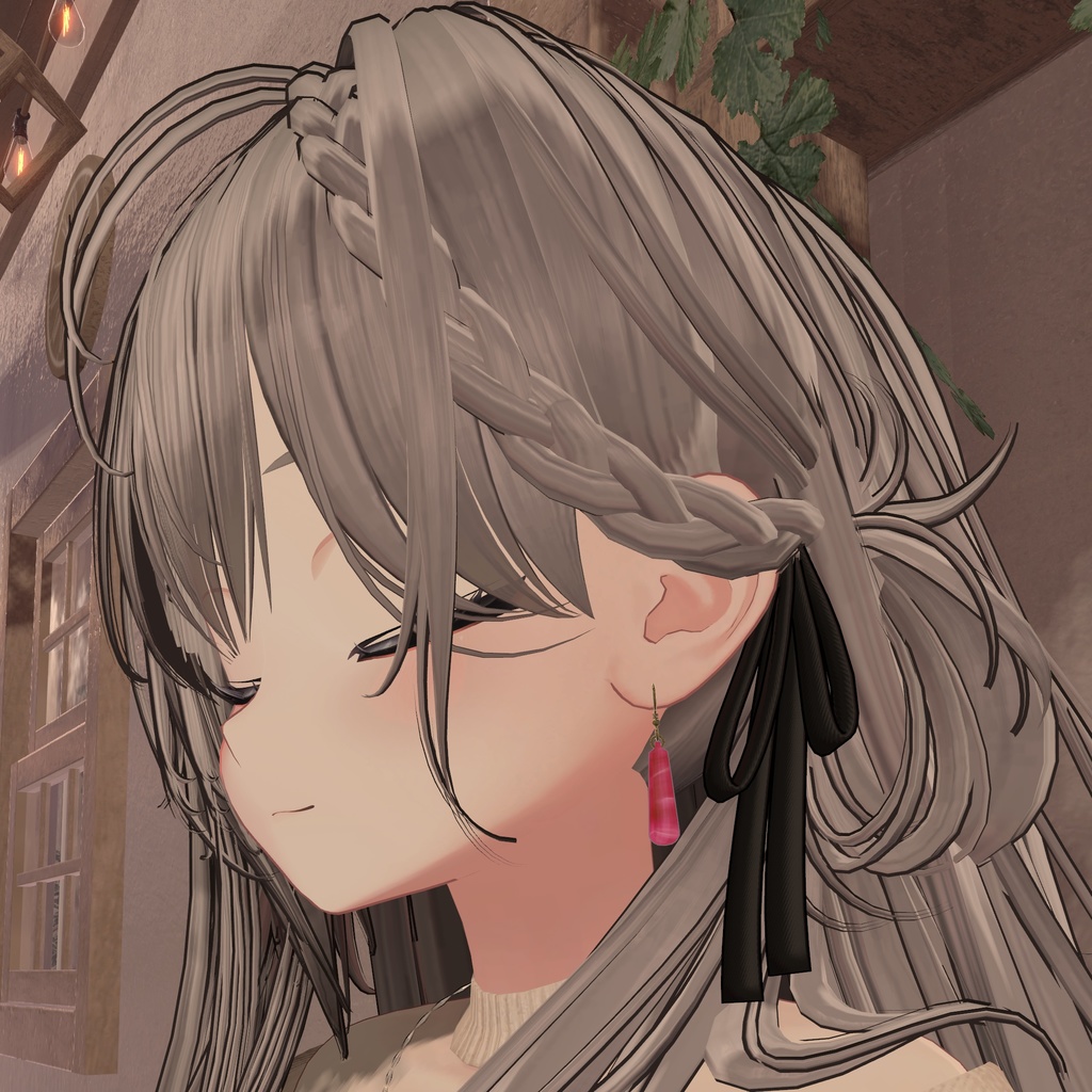 【VRChat想定】Nopoフックピアス