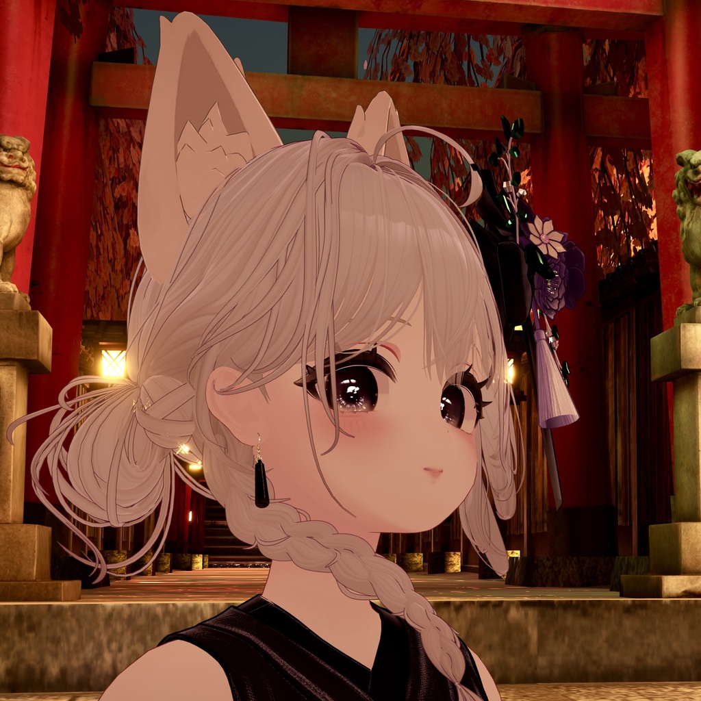 【VRChat想定】Nopoフックピアス