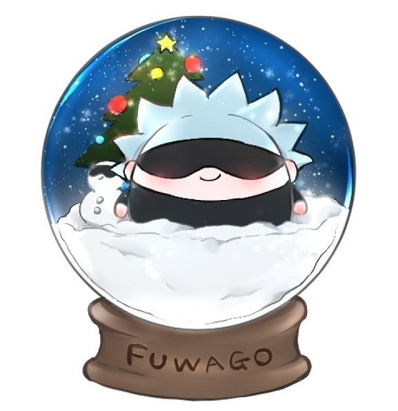 スノードームふわ五アクリルチャーム