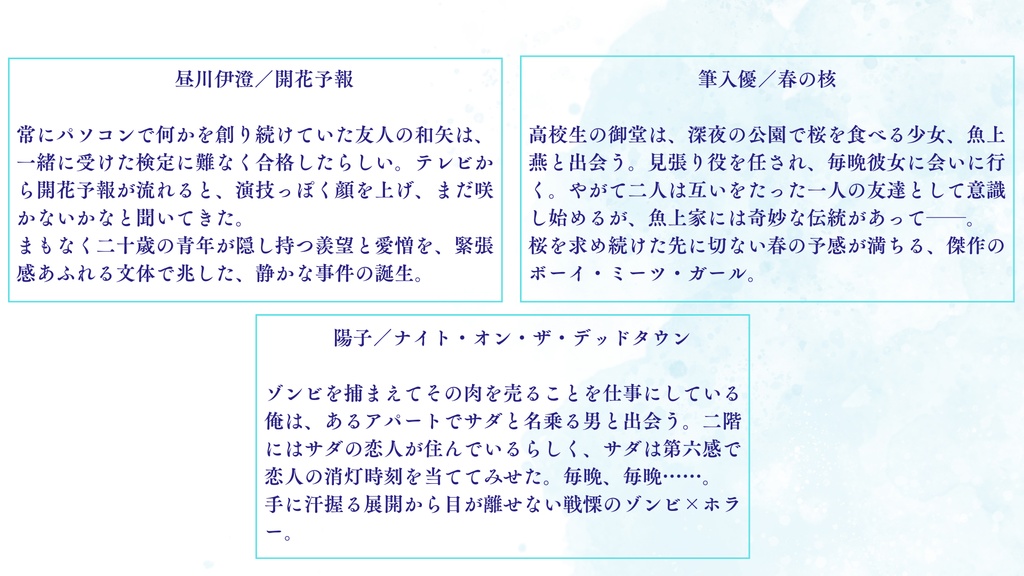 精選短編アンソロジー 予感