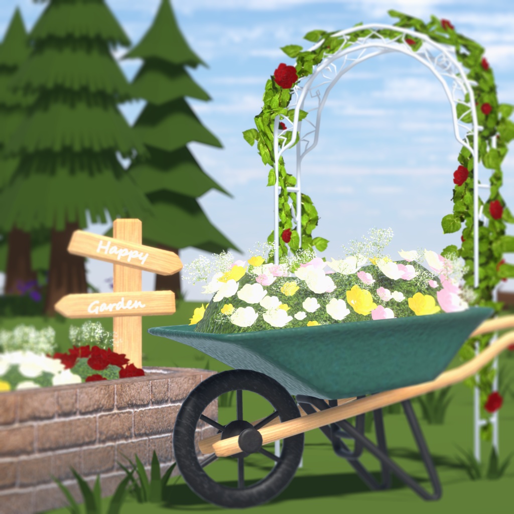 ローズガーデンセット87点