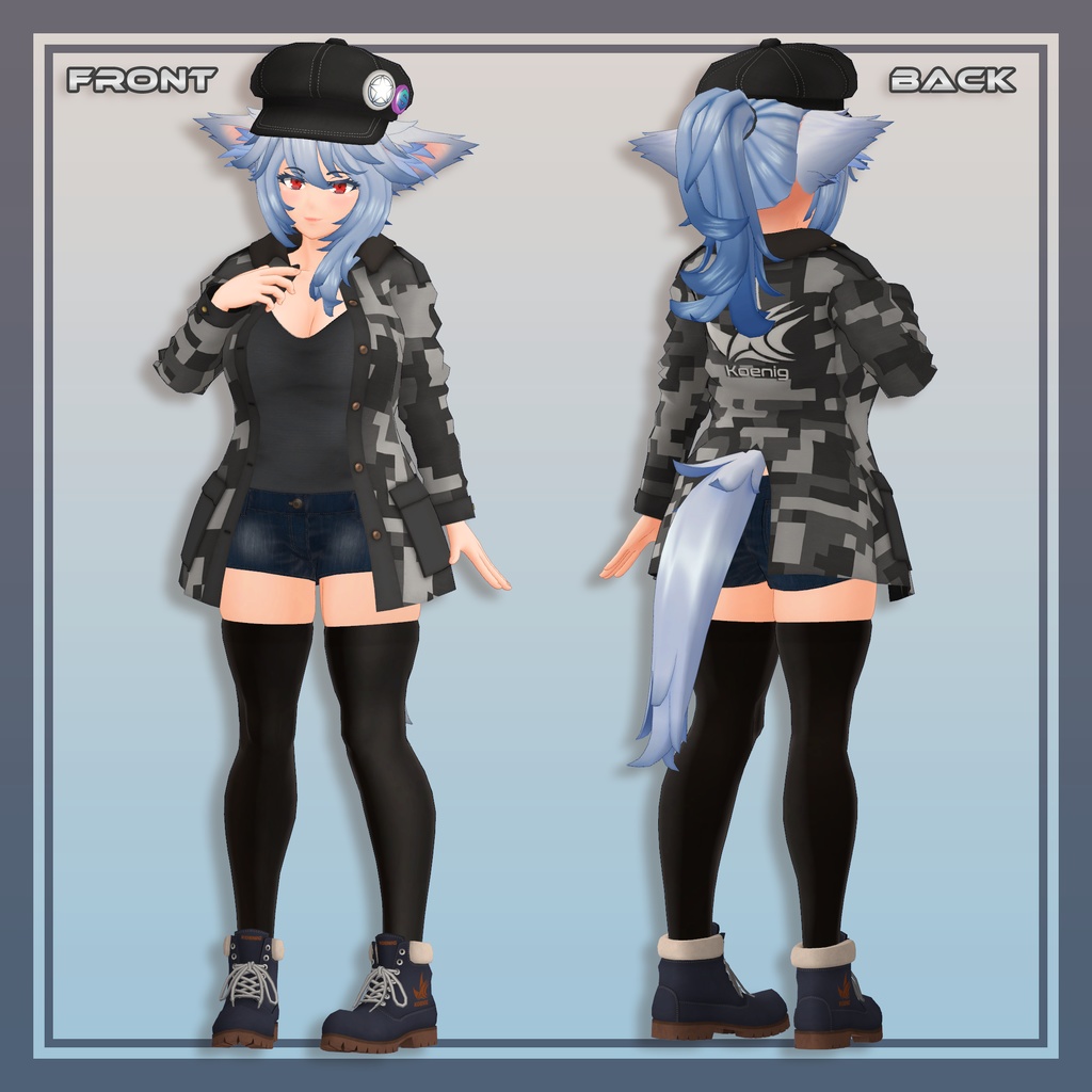 【VRC向け3Dアバター】クレスト