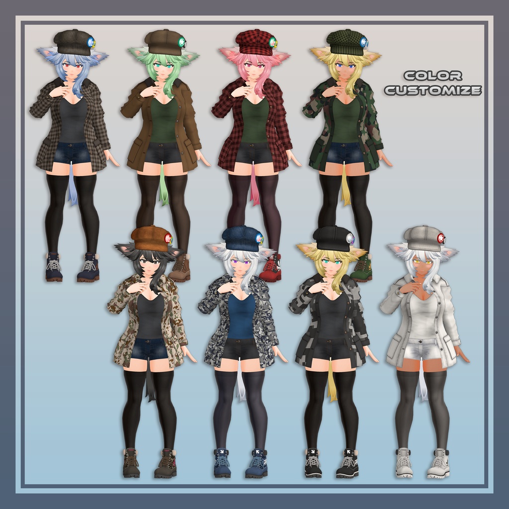 【VRC向け3Dアバター】クレスト