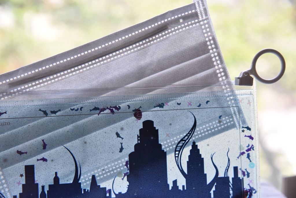 古代都市のマスクポーチ(ラメピンク)