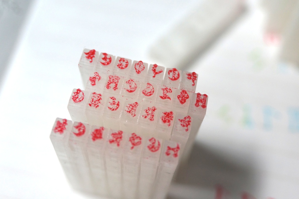 ルーン文字 活版印刷 活字サイズ スタンプ