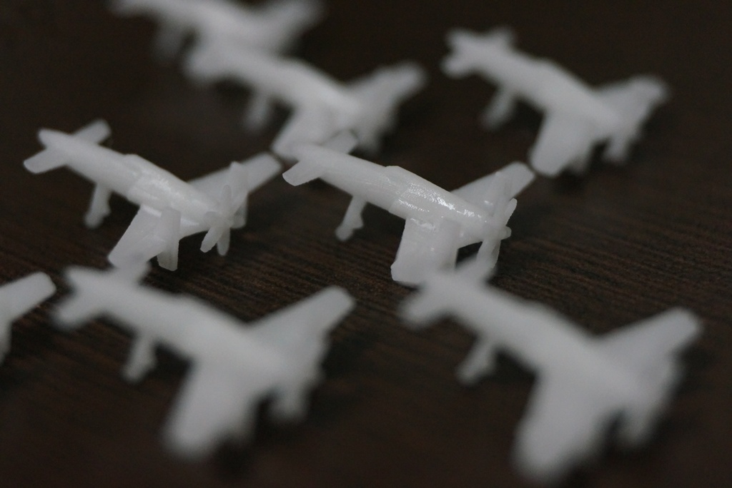 震電 局地戦闘機 1/700 モデル(6個セット)