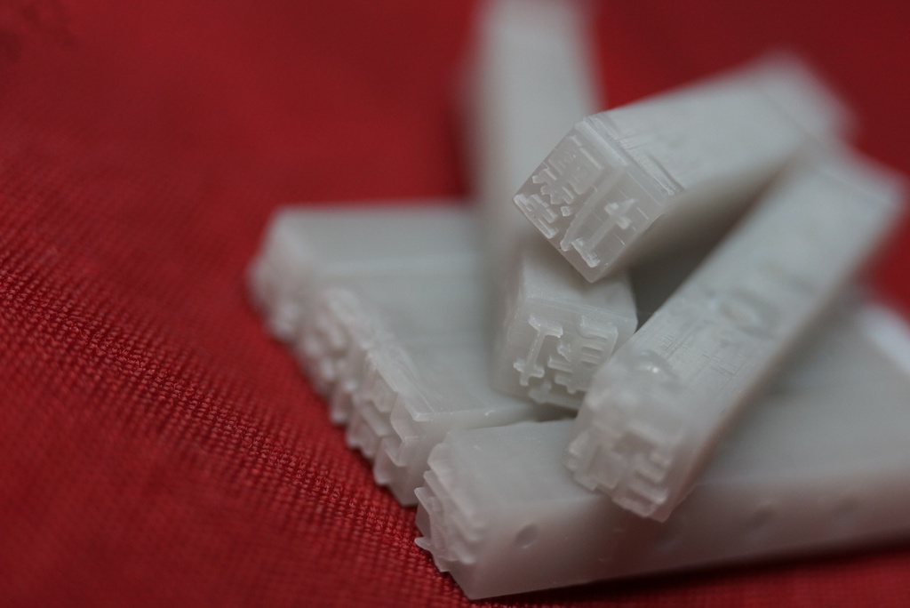 幽霊文字 活版印刷活字風スタンプ(エイプリルフール)