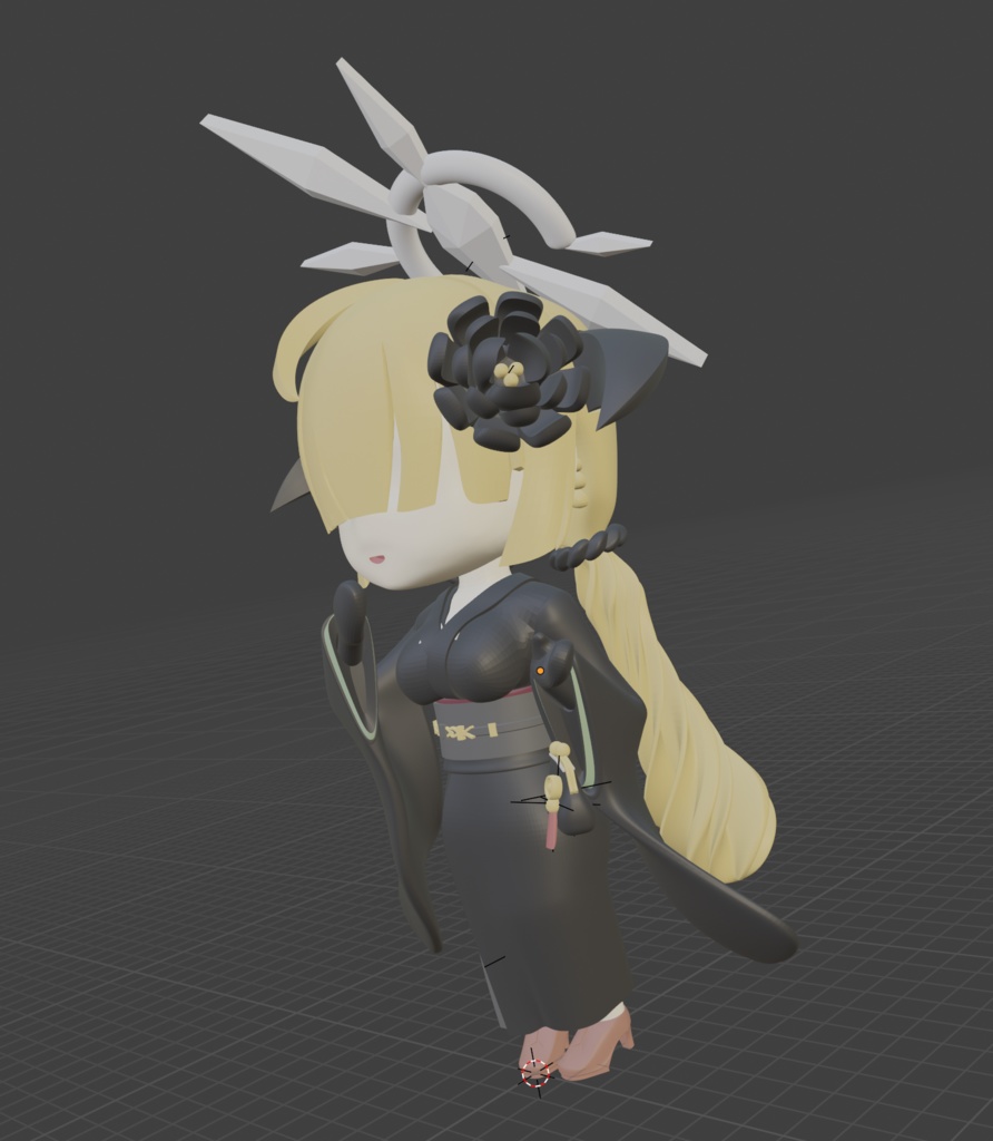 ブルーアーカイブ 鰐淵アカリ(正月) SD ガレージキット