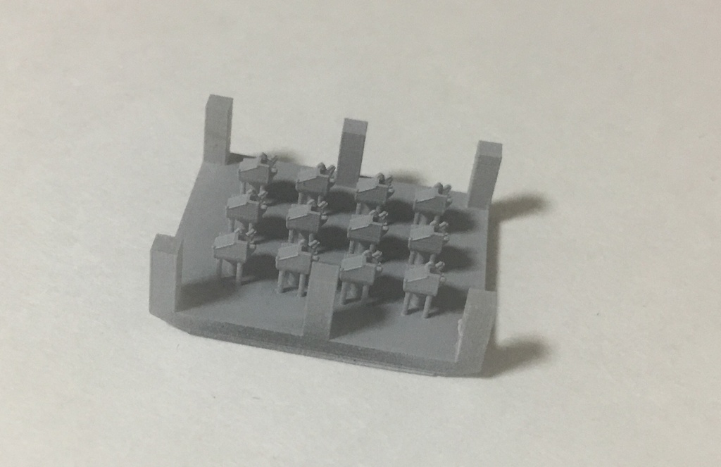 1/700 エリコン20mm連装機銃 Mk.V (power) mounting 1943 前期型 12パーツセット