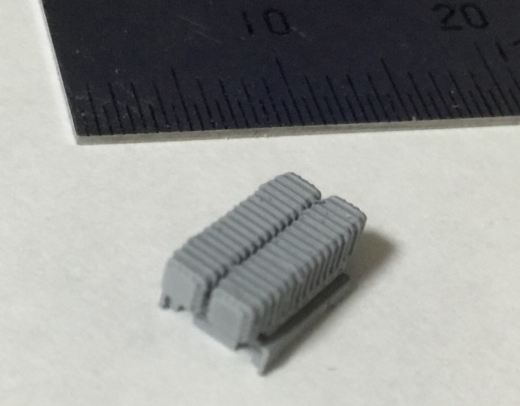 1/700 MM38 エグゾセミサイルランチャー用架台(連装用) 3パーツセット