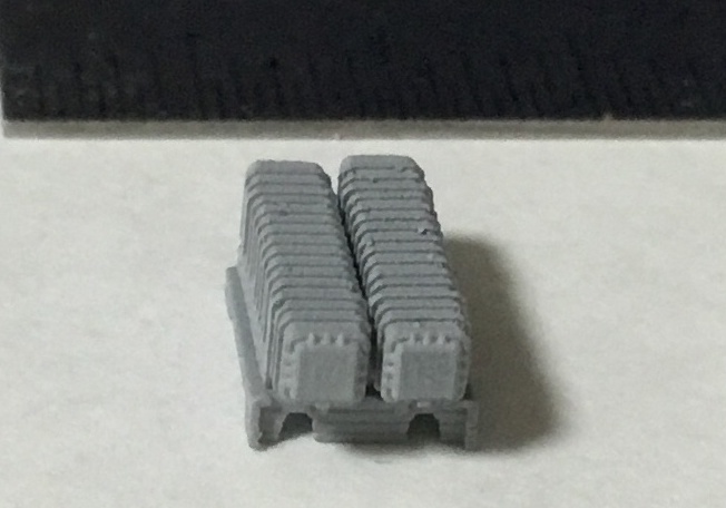 1/700 MM38 エグゾセミサイルランチャー用架台(連装用) 3パーツセット