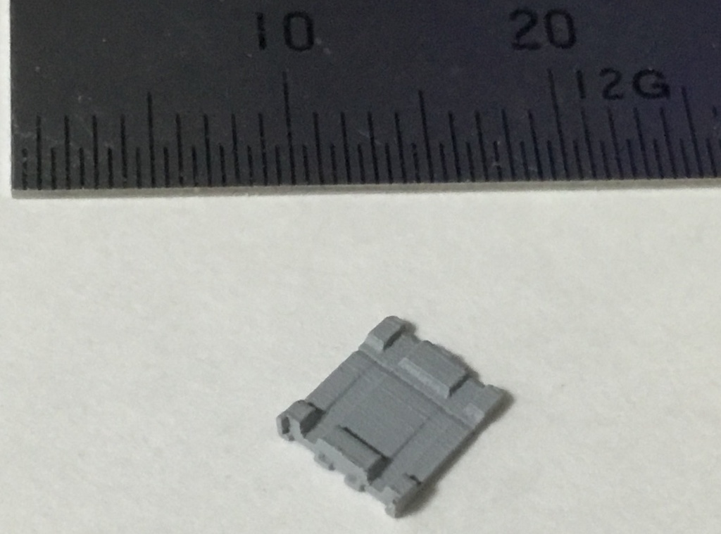 1/700 MM38 エグゾセミサイルランチャー用架台(連装用) 3パーツセット