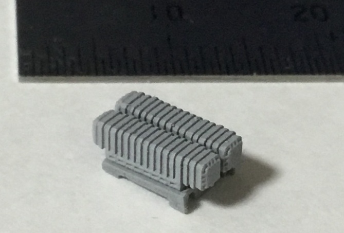 1/700 MM38 エグゾセミサイルランチャー用架台(連装用) 3パーツセット