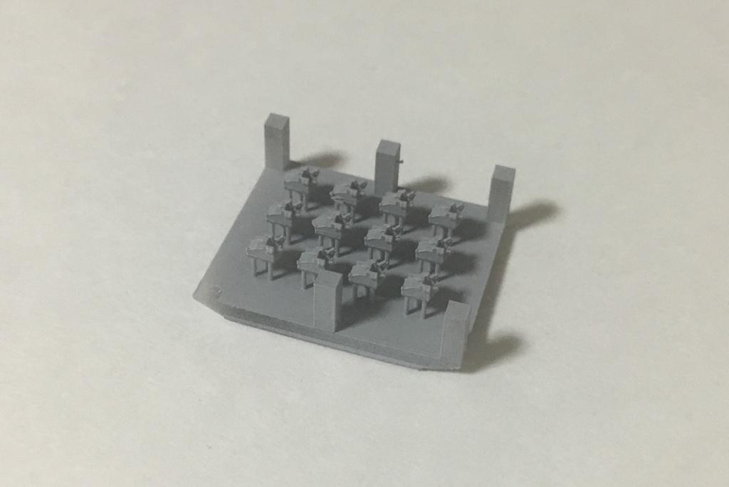 1/700 エリコン20mm連装機銃 Mk.V (power) mounting 1943 後期型 12パーツセット