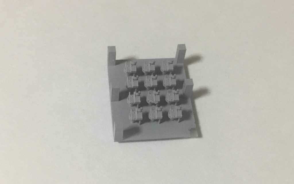 1/700 エリコン20mm連装機銃 Mk.V (power) mounting 1943 後期型 12パーツセット