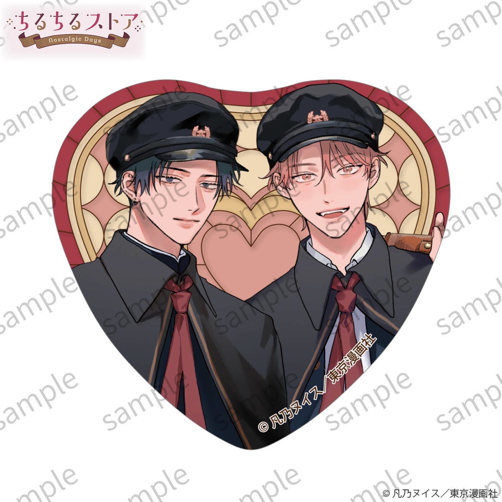 きらめきハートステンド缶バッジ【BLアワード2026】Sparkle Heart Stained Glass-Style Badge