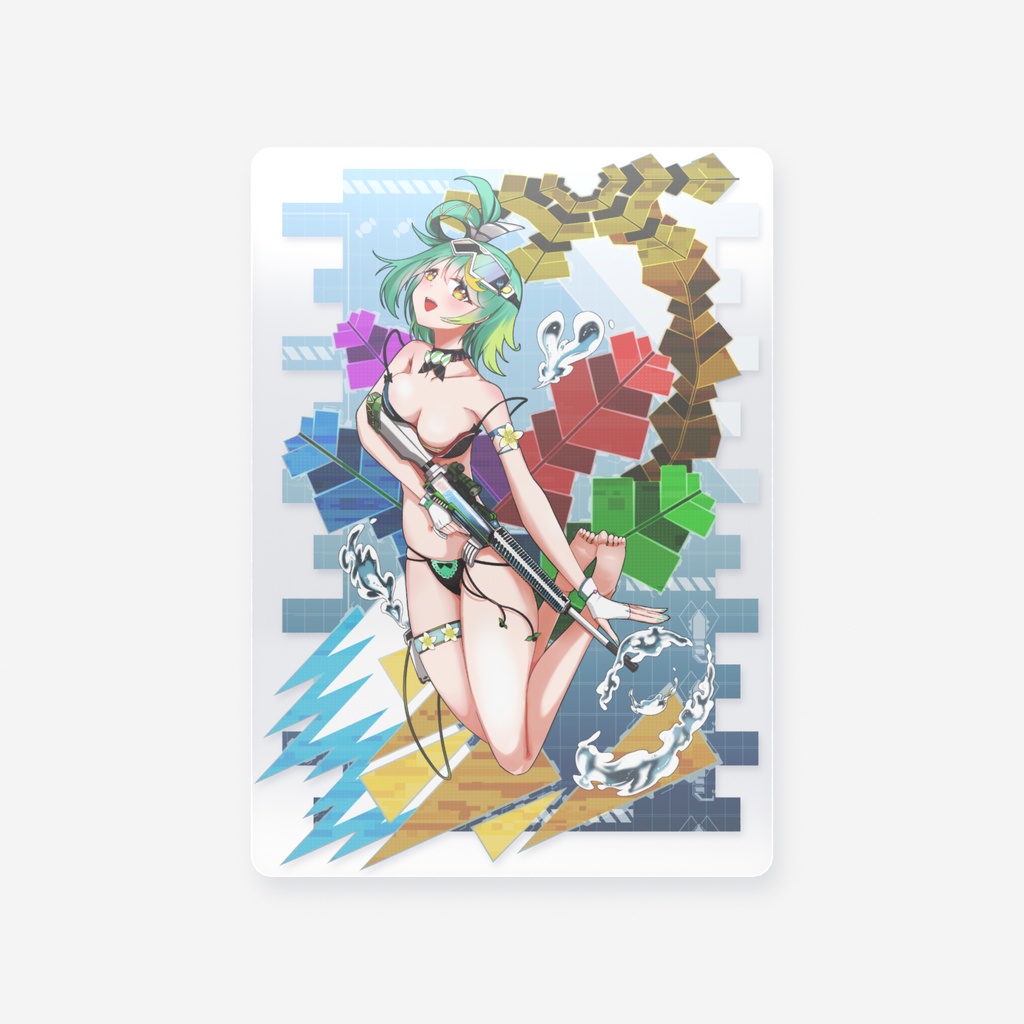 【非公式】ぷわぷわぽぷら水着クリアカード