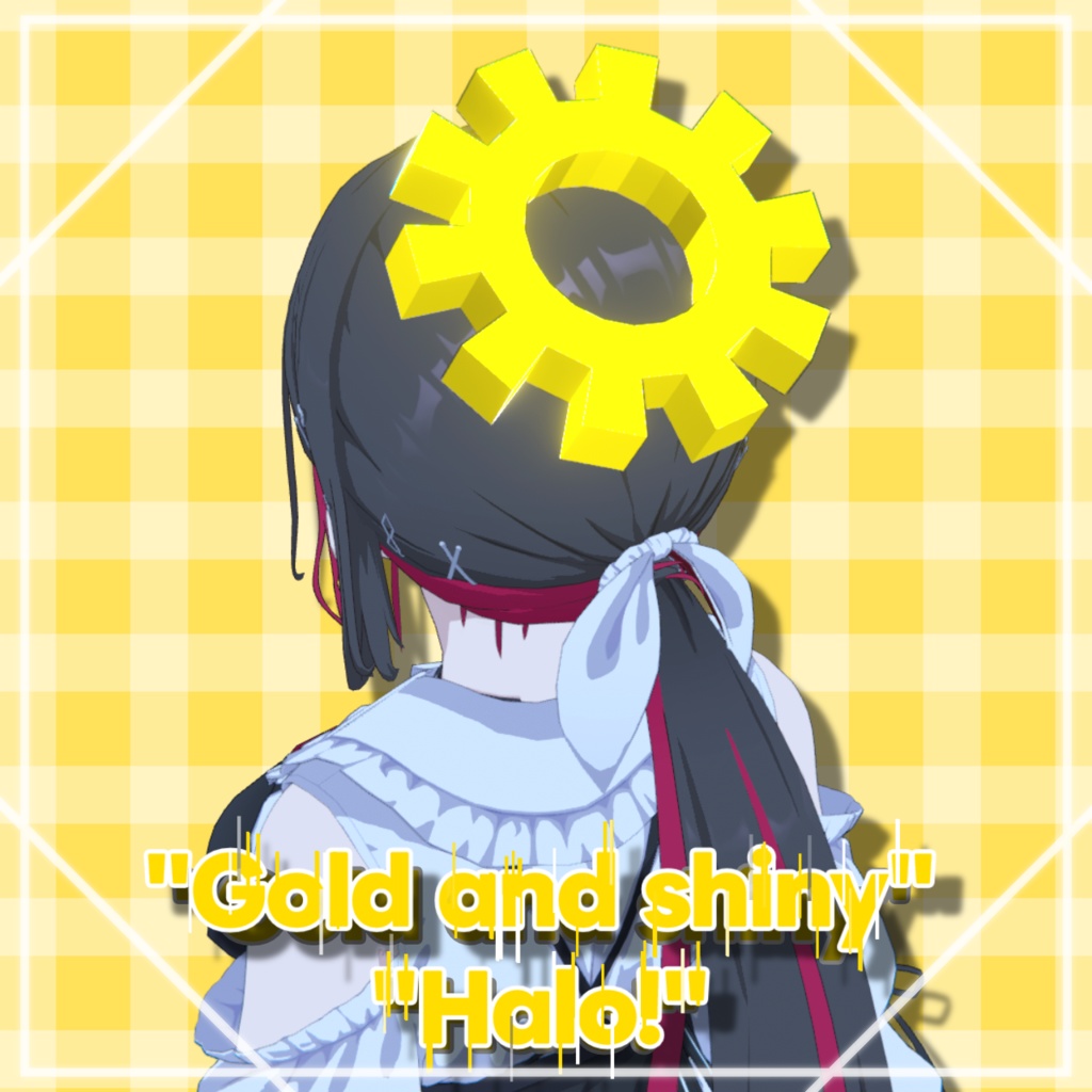 Gold and shiny Halo
