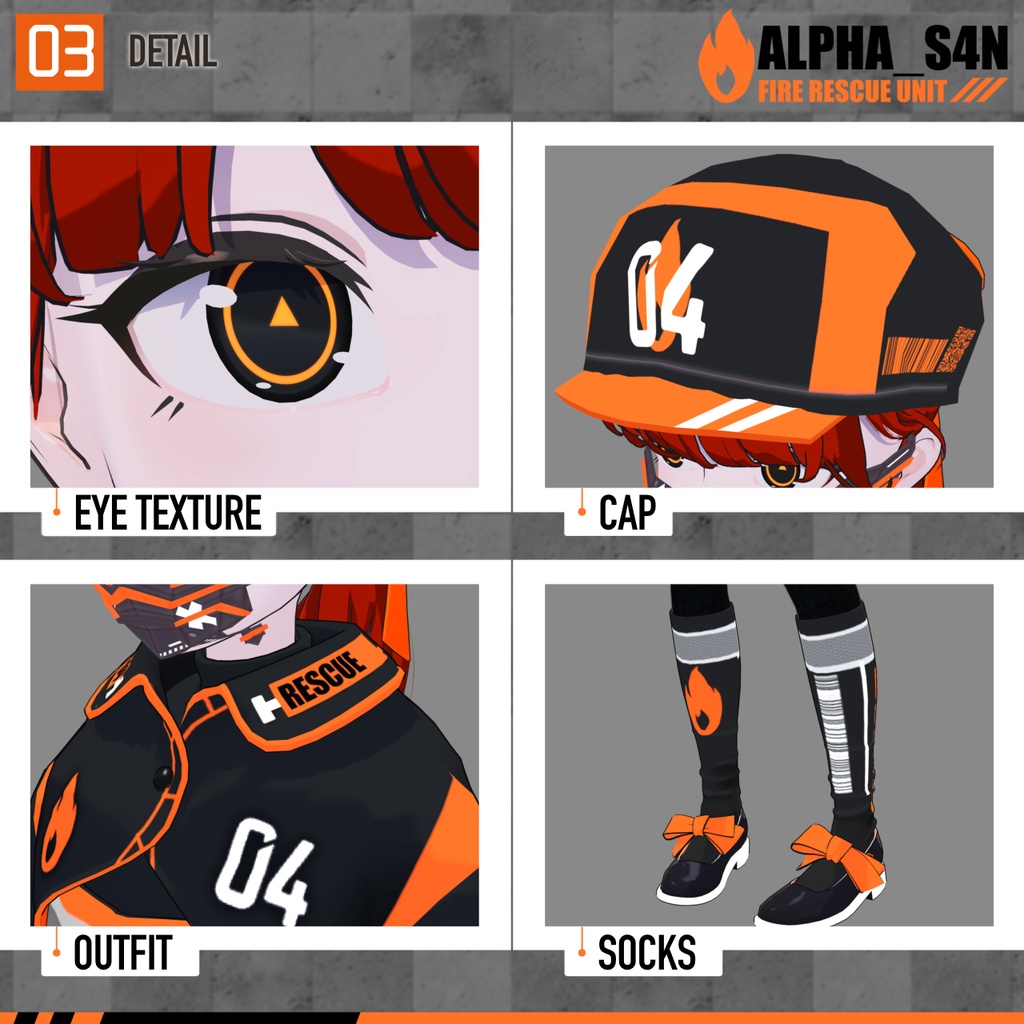 🟠ALPHA_S4N FIRE RESCUE UNIT 【Lapwing専用】🟠