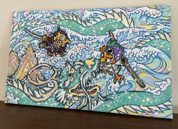 コサムライ＆カルラVS龍