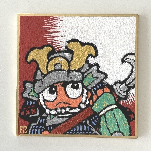 セリフ入れミニ色紙(コサムライ)