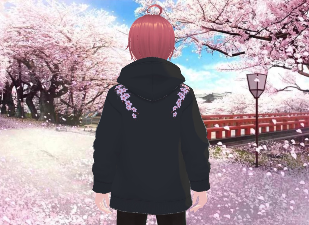 Sakura Hoodie (Japanese Text)
