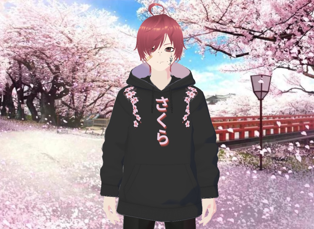 Sakura Hoodie (Japanese Text)